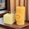 Honeycomb Flower Sculptural Candle