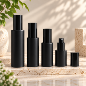 Matte Black Glass Fine Mist Perfume