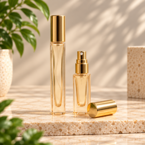 Mini Yellow Square Glass Perfume Spray